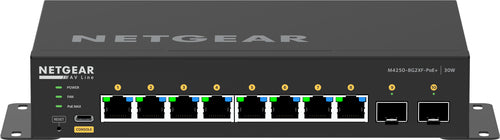 GSM4210PX-100AUS - NETGEAR GSM4210PX-100AUS M4250-8G2XF-POE+ DESKTOP MANAGED SWITCH 8X1G POE+ 220W AND 2X10G SFP+ AV LINE (GSM4210PX)