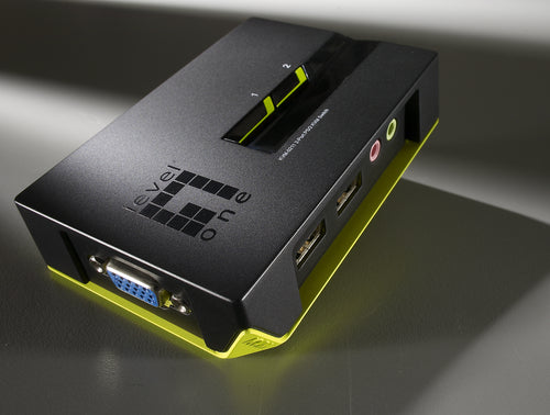 LevelOne KVM-0221 - 2-Port USB KVM Switch with Audio