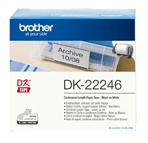 BCC78 - Brother DK22246 Endlos-Papieretikettenband 103mm x 30,48m