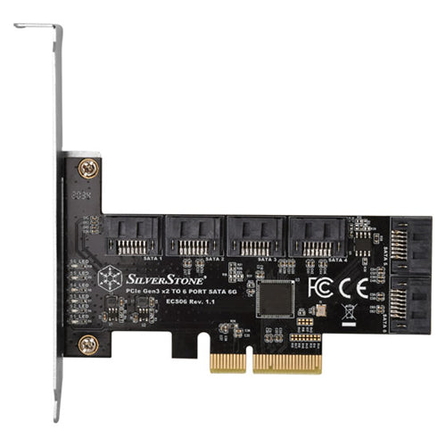 AC813 - Silverstone ECS06 SATA III PCI Express Karte 6-Port