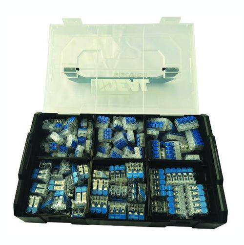 IDEAL INDUSTRIES 30-5023EU - 200 Piece 6mm & 4mm Lever kit containing 75x 2-Port, 50x 40x 2-Port, 30x 3-Port & 15x 5