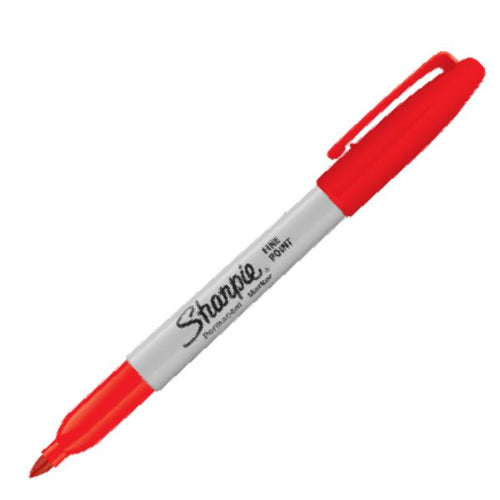 Fine Point Permanent Marker Red 30002 - (MOQ 12)
