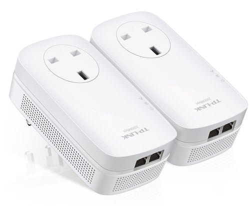 TL-PA9020P KIT - TP-LINK PA9020P AV2000 2-Port Gigabit Passthrough Powerline Starter Kit