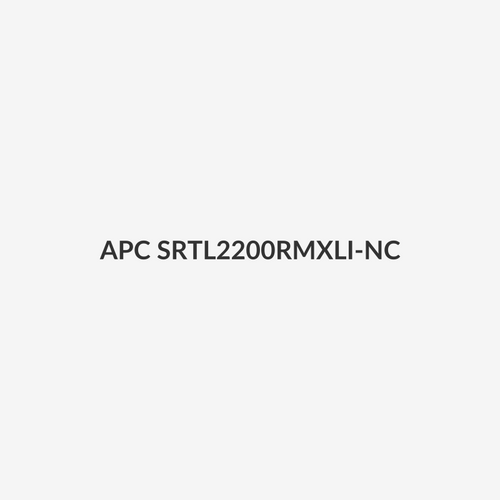 APC SRTL2200RMXLI-NC - Smart-UPS 2200VA (1980W) 3U Lithium Ion Rack Mount Network Card 230V. 6x IEC C13