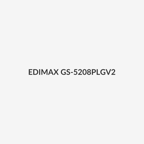 EDIMAX GS-5208PLGV2 - 10 Port Gigabit Long Range PoE+ Web Smart Switch 2 SFP Ports