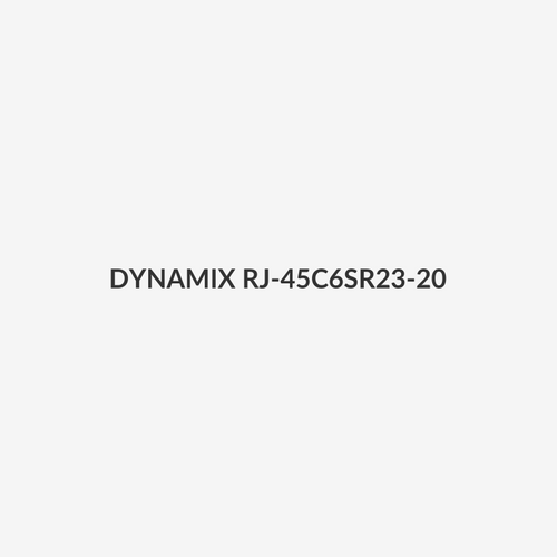 DYNAMIX RJ-45C6SR23-20 - RJ45 Cat6/6A/7 23AWG Solid Shielded Round Modular Plug 20pc Bag