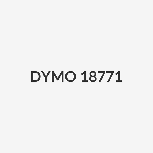 DYMO 18771 - Genuine LetraTag Iron-On Labeller Tape. 19mm Black on Yellow. Solution for clothing