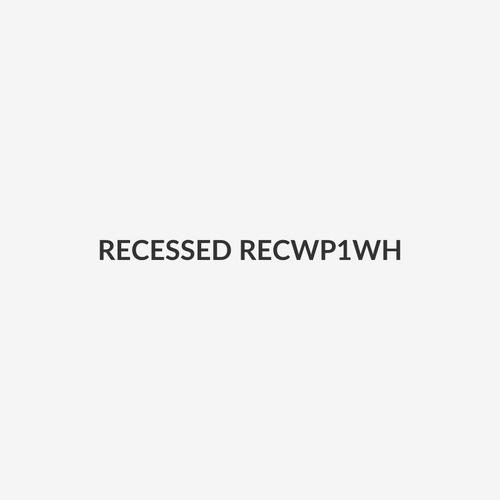RECESSED RECWP1WH - Single White Wall Box. 1x GPO Slot Stud or Floating Gib New or Retrofit Install