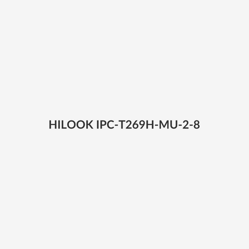 HILOOK IPC-T269H-MU-2-8 - 6MP IP Fixed Turret Camera w/ Active Colour Deterrence Strobe Light & Audio Alarm 2.