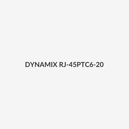 DYNAMIX RJ-45PTC6-20 - Cat6 UTP Push Through Plug 20pc Pack for Solid/Stranded Cable Conductor size : 1.05mm