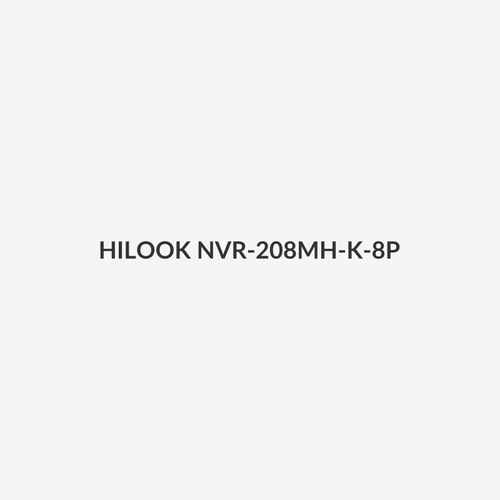 HILOOK NVR-208MH-K-8P - K Series 8-Channel 1U PoE NVR with up to 12MP Recording, Up to 80Mbps, 2x HDD Bays