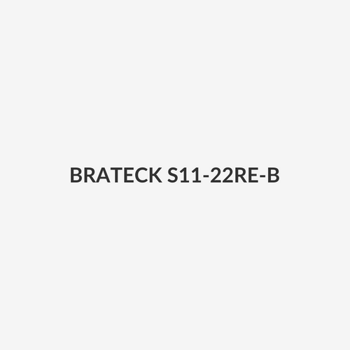BRATECK S11-22RE-B - Eco Ergonomic Office Electric Sit-Stand Desk Single Motor. Desktop Included