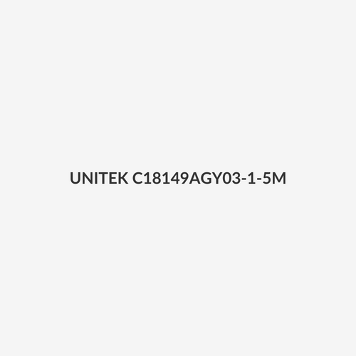 UNITEK C18149AGY03-1-5M - 1.5M CAT8 Black SSTP 26AWG Patch Lead in PVC Jacket Supports 40 Gigabit Ethernet