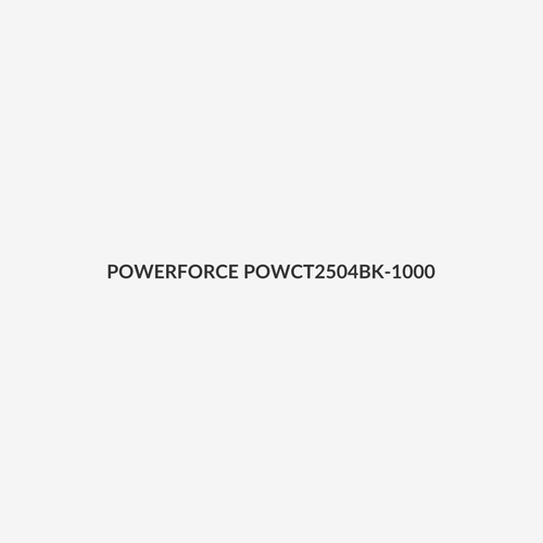 POWERFORCE POWCT2504BK-1000 - 4.8 x 250mm Black UV Cable Ties Pack of 1000 22kgs Tensile Strength