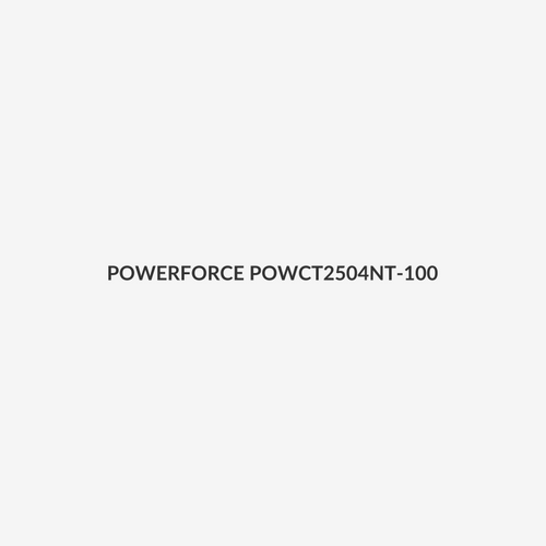 POWERFORCE POWCT2504NT-100 - 4.8 x 250mm Natural Cable Ties Pack of 100 22kgs Tensile Strength