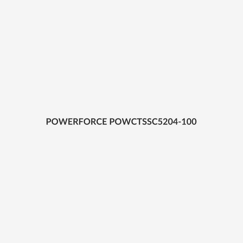 POWERFORCE POWCTSSC5204-100 - 4.6 x 520mm 316L Stainless Steel Cable Ties Pack of 100 667N/68kgs Tensile Strength