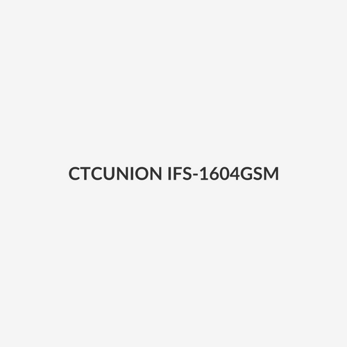 CTCUNION IFS-1604GSM - 16 Port Fast Ethernet Managed Switch.-10 60C. 16x 10/100Base-T(X) + 4x 1000