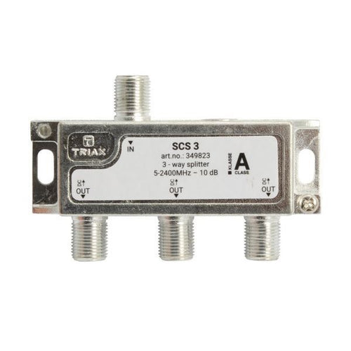 RF 3-Way Splitter 5 2400MHz. All Ports Power Pass - Diode Steered