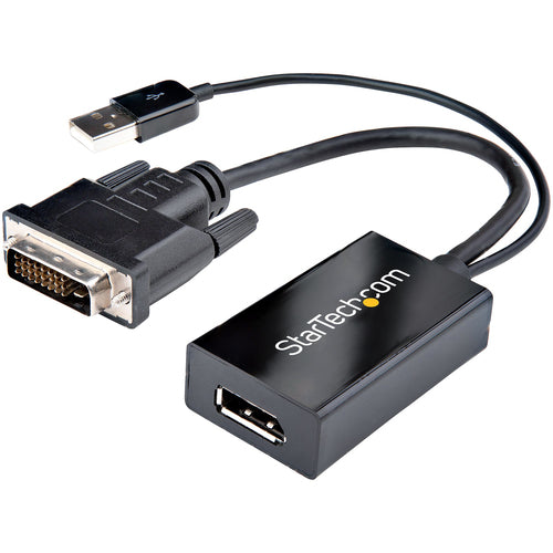 StarTech.com DVI2DP2 - DVI to DisplayPort Adapter - USB Power