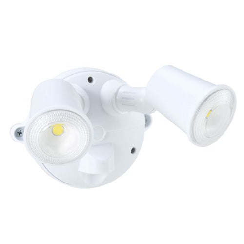 HOUSEWATCH 55-157 - 10W Twin LED Spotlight IP54 2000 Lumens Stainless Steel Screws White