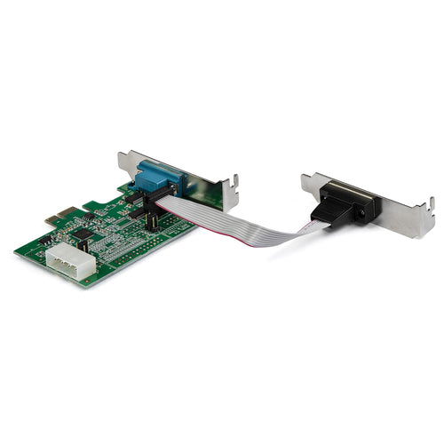 StarTech.com PEX2S953LP - 2Port PCIe RS232 Serial DB9 Adapter Card