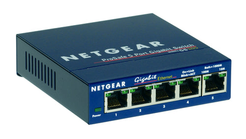 GS105AU – NETGEAR GS105 PROSAFE GIGABIT-SWITCH MIT 5 PORTS