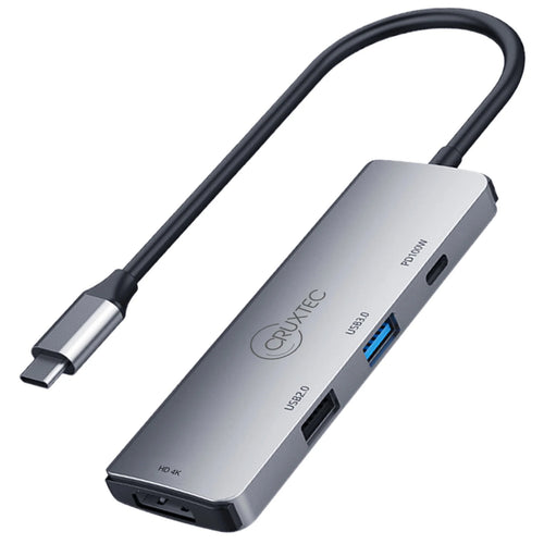 Cruxtec CMH04-SG USB-C 4-in-1 Mini Docking
