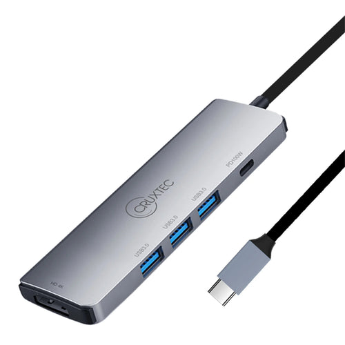 Cruxtec CMH05-SG USB-C 5-in-1 Mini Docking
