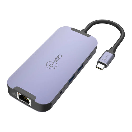 Cruxtec CDK10-SG USB-C to Dual HDMI, Multi- Screen output 4K60hz - Mini Docking