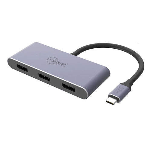 Cruxtec CT3D-8K-SG USB-C 3.2 to 3x Displayport Ver 1.4 Multi-Monitor Adapter