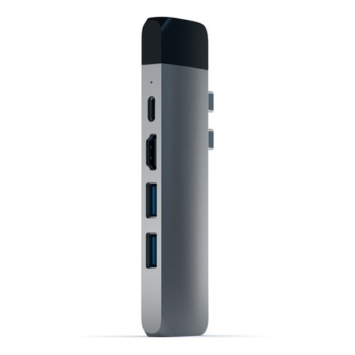 SATECHI Aluminium Pro Power Delivery Hub with Ethernet for USB-C - Space Gray