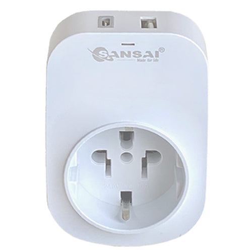 Sansai STV-607AC USB Travel Adapter - Other Countries to NZ / AU