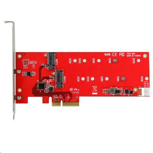 StarTech.com PEX2M2 2x M.2 SSD Controller Card - PCIe