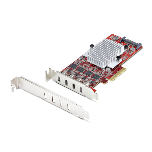 StarTech.com P10Q4C-USB-CARD-LP - 4-PORT USB TYPE-C PCIE CARD USB-C 10GB