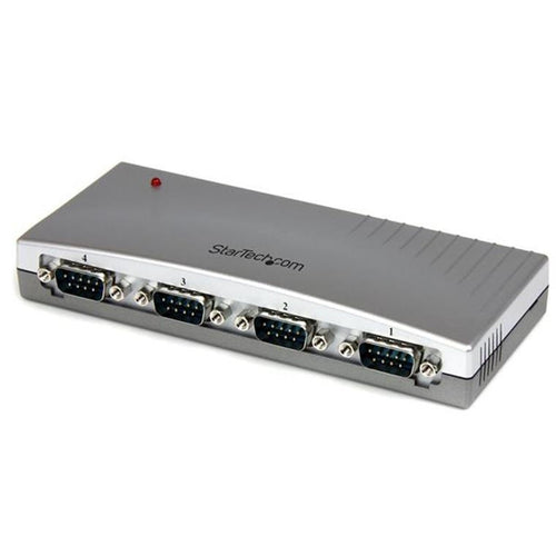 StarTech.com 4 Port USB to RS232 Serial Adapter Hub