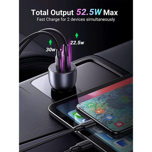 UGREEN UG-60980 52,5W USB-C Kfz-Ladegerät – Space Grey