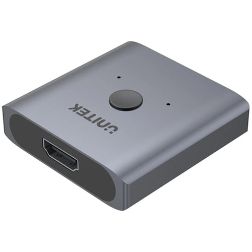 Unitek V1127A 4K HDMI 2.0 Bi-directional Switch with Two-way usage: 2 In 1 Out / 1 In 2 Out - Aluminium housing - Supports up to 4K 60Hz Ultra-HD - LED Indicator - Plug & Play