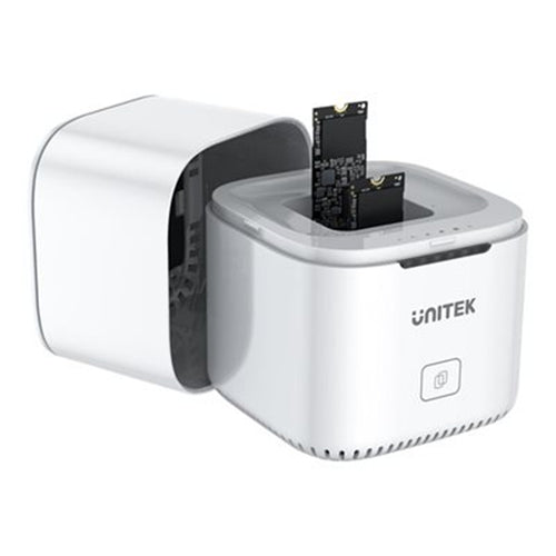 Unitek S1207A M.2 USB-C to PCIe/NVMe M.2 SSD Dual Bay DockingStation With Offline Clone