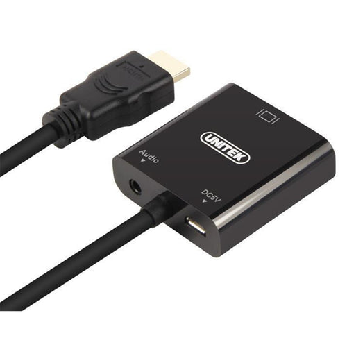 Unitek Y-6333 HDMI to VGA Converter with Audio output - HDMI1.4b standard 1080P UXGA resolution