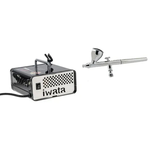 CAKE.KIT2 - IWATA AIRBRUSH KIT INTERMEDITE HP.CN + IS35 COMPRESSOR