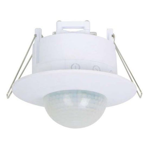 HOUSEWATCH 55-307 - Infrared Motion Sensor Recessed 76mm Cut Out. 360 Degree Detect Angle. Up to 16m