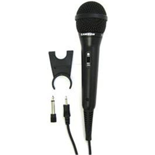 SAMSON SCR10S Dynamic Handheld Microphone 1/8" Connector w/On/Off Switch Includes a Desktop Stand