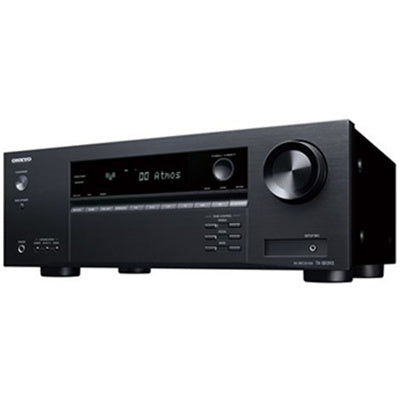 ONKYO TXSR393B – 5.2-Kanal AV-Receiver 155W P/CH an 6 Ohm. DTS-X & Dolby Atmos Wiedergabe. 4 HDMI