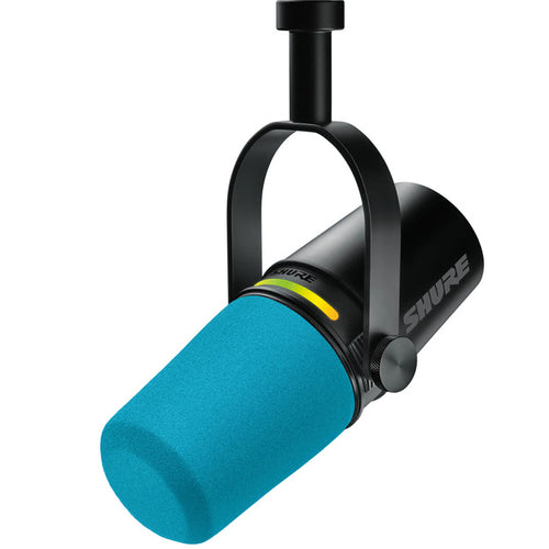 Shure AMV7+WS-BLU Foam Windscreen for MV7 Series Microphones - Blue