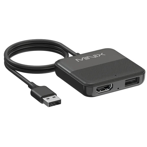 MINIX CA361PLUS - 3-in-1 Wired Carplay/&roid Auto Wireless Connect/HDMI-In Media Hub Adapter.