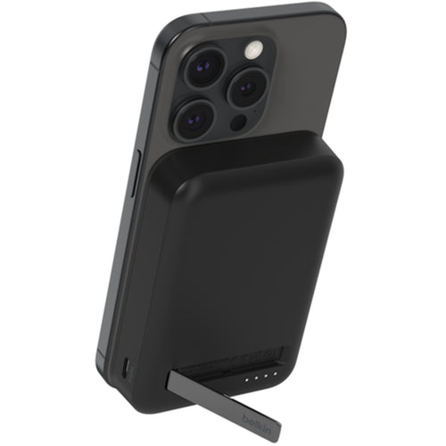 Belkin BoostCharge Pro 10000mAh 15W 1-Output Magnetic Wireless Charging Power Bank with St& -Black