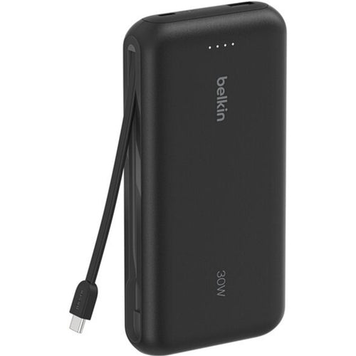 Belkin BoostCharge 20000mAh 30W 3-Output Power Bank with Cable -Black