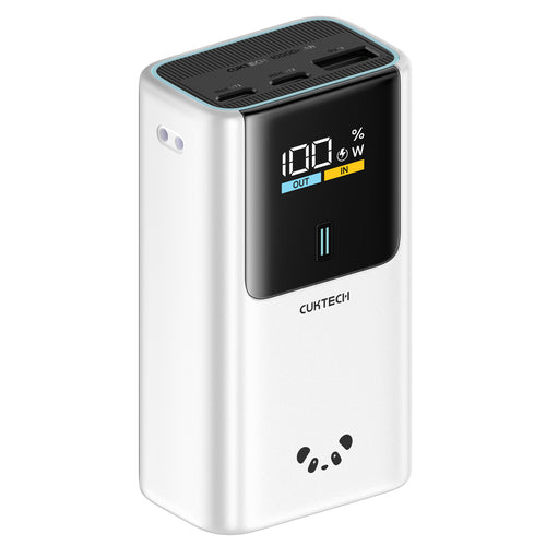 CUKTECH No.10 Mini 10000mAh 55W 3-Output Power Bank with Smart Display -PANDA (CCC-Certified)