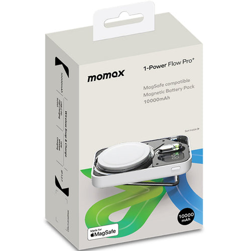 Momax 1-Power Flow Pro+ 10000mAh 20W 3-Output MagSafe Magnetic Wireless Charging Power Bank