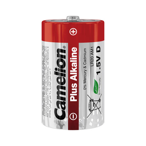 Camelion D Size CM-LR20-BP2 Alkaline Battery (Pair)
